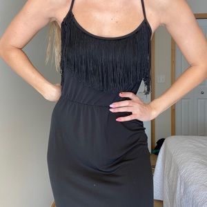 Bcbg long black dress